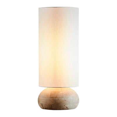 Pebble Large Base Only - Natural - Turned Wood Table Lamp Base Only - House of Isabella AU