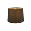 Small Drum Lamp Shade  - Dark Natural Linen - Linen Lamp Shade with E27 Fixture