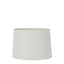 Small Drum Lamp Shade (12x10.5x8 H) - Textured Ivory - Linen Lamp Shade with E27 Fixture