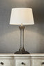 Hudson Table Lamp Base Antique Silver- Base Only