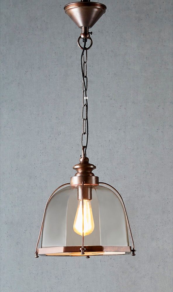 Avery Ceiling Lamp in Antique Brass.