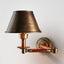 Benton Swing Arm Sconce Antique Brass.