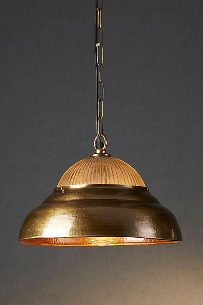 Atrium Hanging Lamp Antique Brass - House of Isabella AU