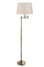 Macleay Floor Lamp Base Antique Brass- Base Only