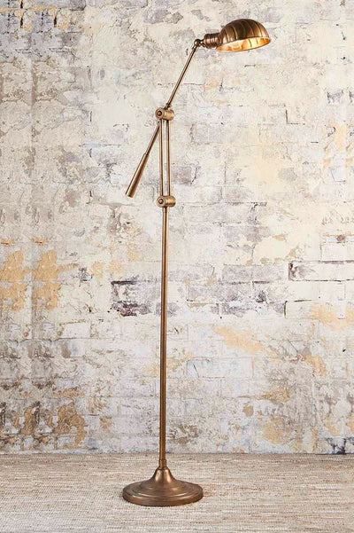 Calais Floor Lamp Antique Brass - House of Isabella AU