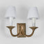 Elysee Two Ams Wall Lamp in Antique Brass - House of Isabella AU