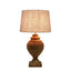 Amphora Small Base Only - Dark Natural - Turned Wood Urn Table Lamp Base Only - House of Isabella AU