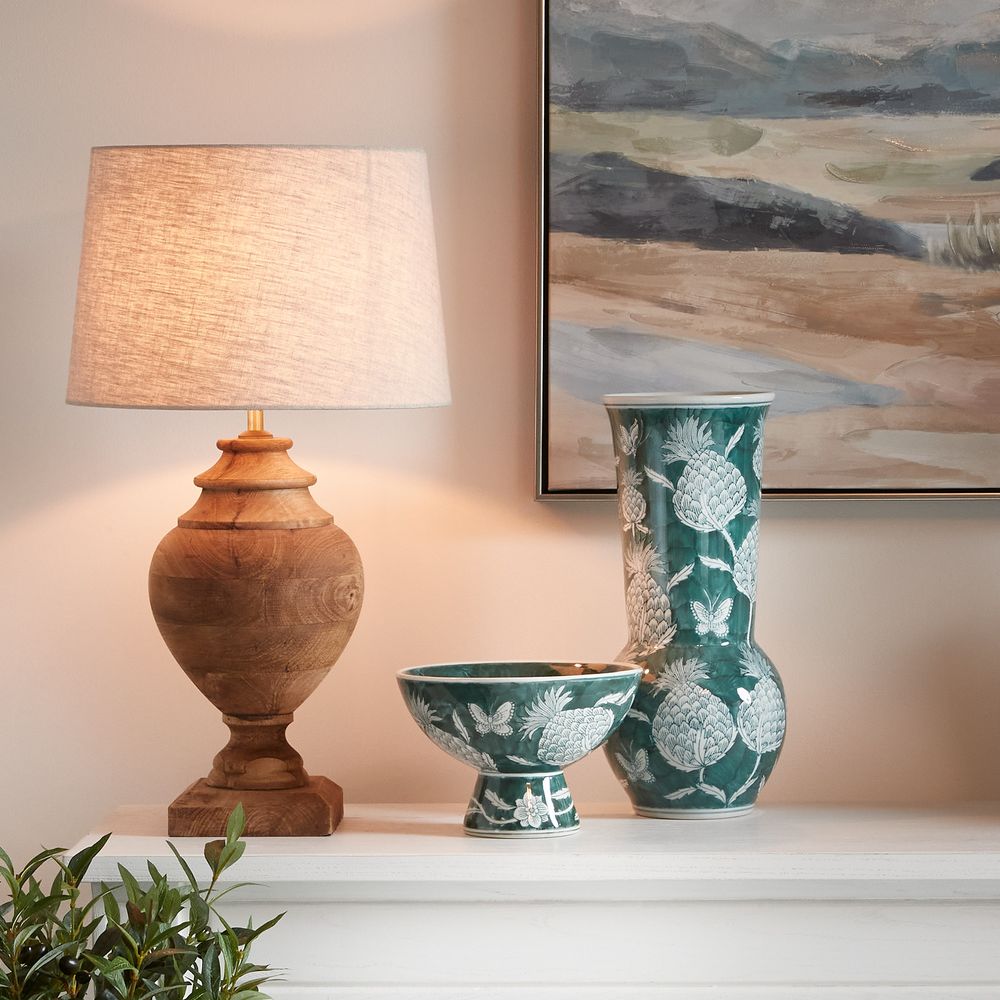Amphora Table Lamp Base Small Dark Natural- Base Only | House of ...