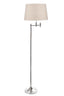Macleay Floor Lamp Base Antique Silver- Base Only