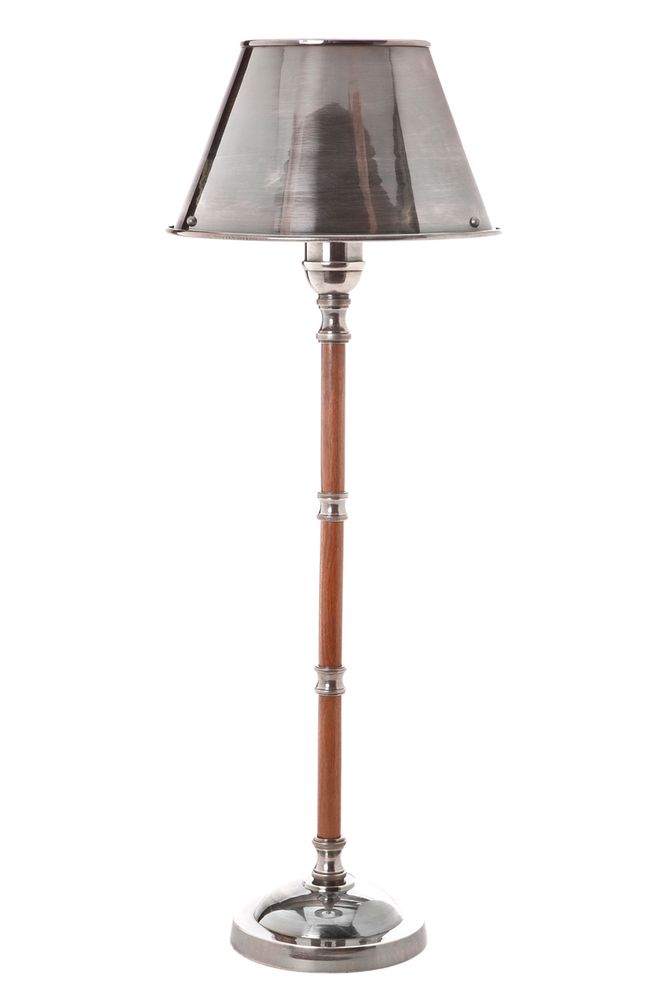 Delaware Table Lamp W/Metal Shade Silver - House of Isabella AU