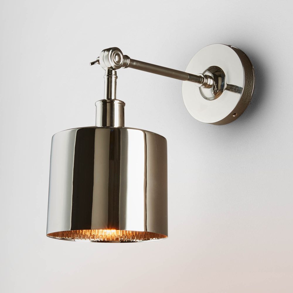 Portofino Wall Lamp in Shiny Nickel - House of Isabella AU