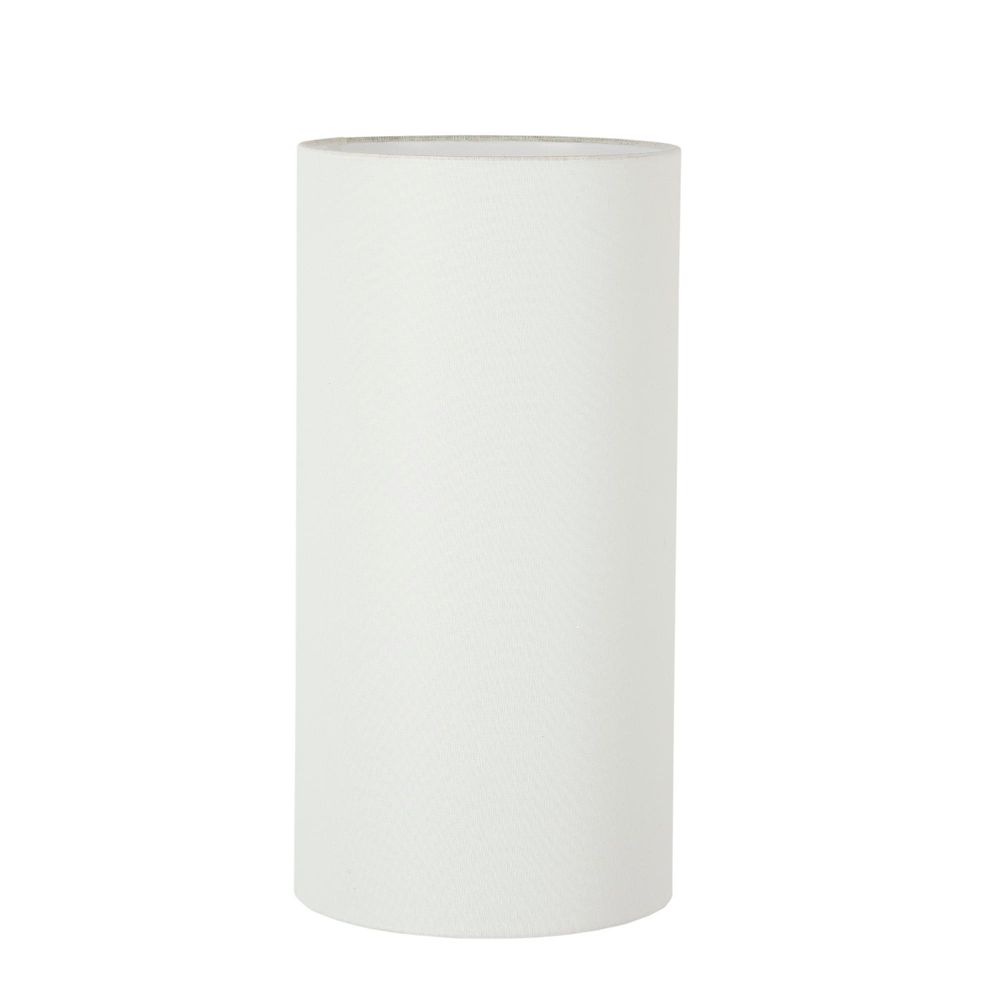 Small Tall Cylinder Lamp Shade  - Textured Ivory - Linen Lamp Shade with E27 Fixture - House of Isabella AU
