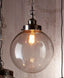 Celeste Medium Hanging Lamp in Silver.