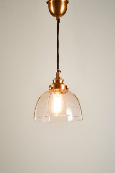 Hobart Hanging Lamp in Antique Brass - House of Isabella AU