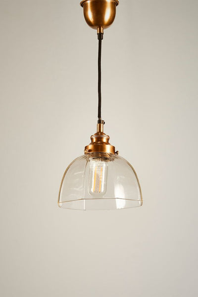 Hobart Hanging Lamp in Antique Brass - House of Isabella AU