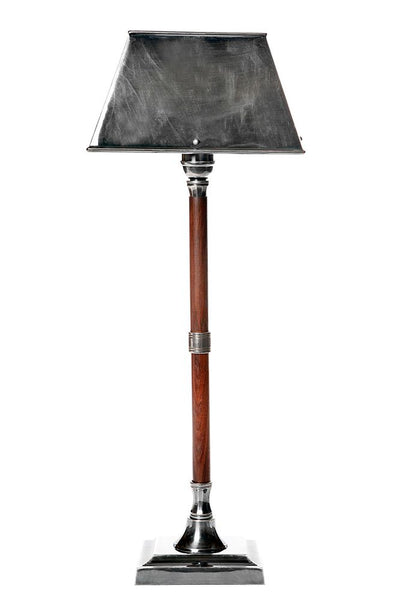 Jersey Table Lamp W/Shade Silver/Timber - House of Isabella AU