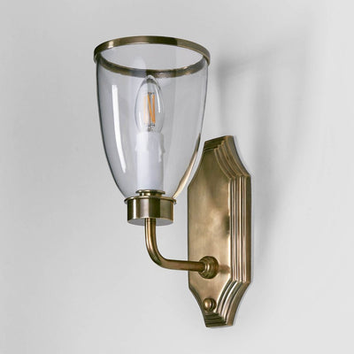 Westbrook Sconce Brass W/Glass Shade - House of Isabella AU