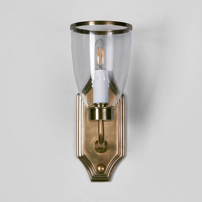 Westbrook Sconce Brass W/Glass Shade - House of Isabella AU