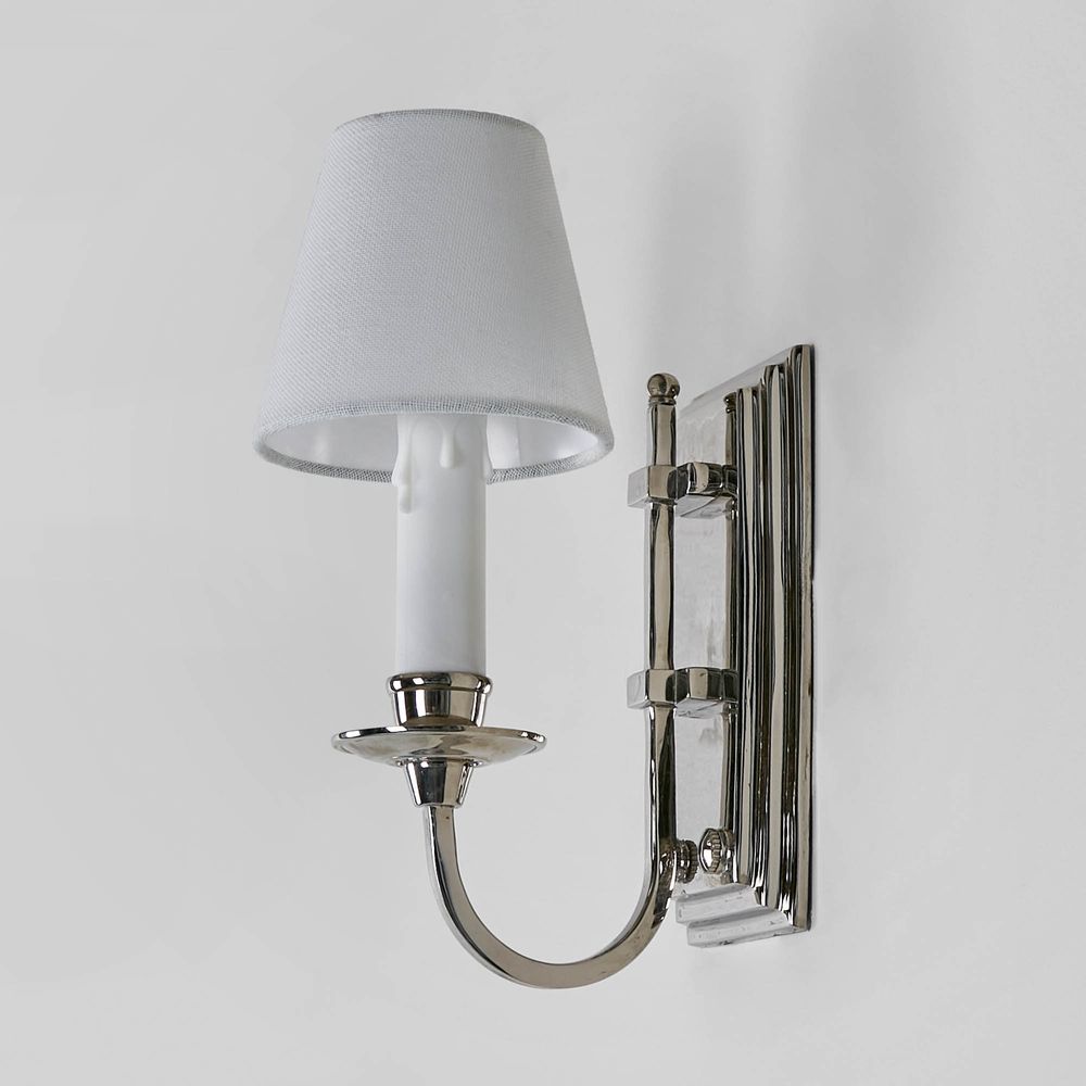 East Borne Sconce Base Nickel - House of Isabella AU