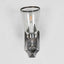 Westbrook Wall Light with Glass Shade Antique Silver