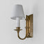 East Borne Wall Light Base Antique Brass