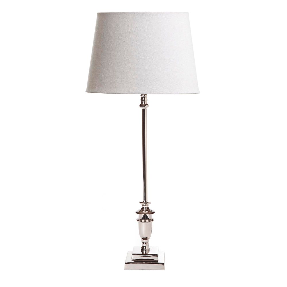 Lyon Table Lamp Base Shiny Nickel - House of Isabella AU