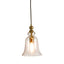 Tivoli Glass Overhead Lamp Small in Brass