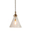 Gadsden Medium Glass Hanging Lamp BRASS