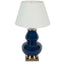 Matisse - Midnight Blue - Glazed Ceramic and Metal Vase Table Lamp Base Only