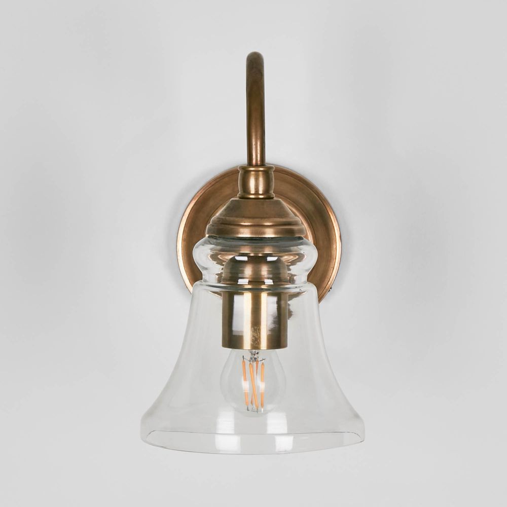 Plaza Wall Light Antique Brass