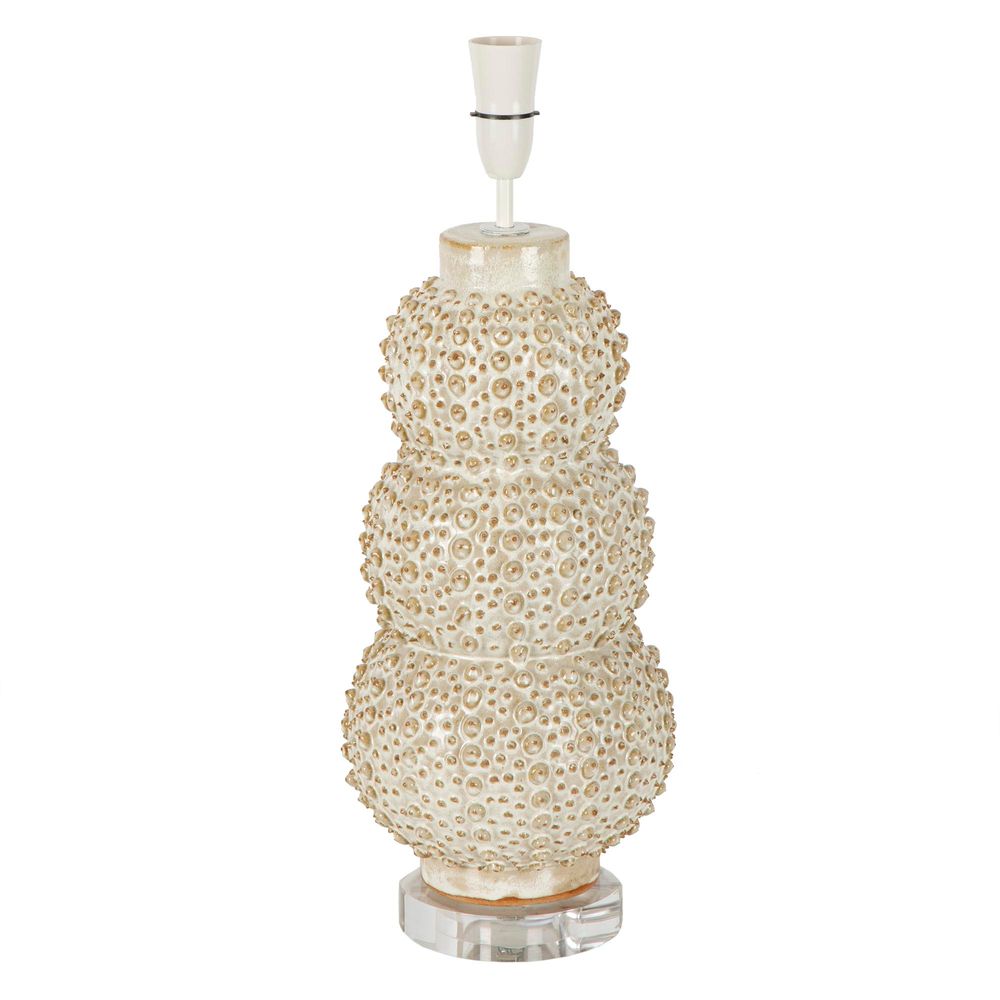 Sea Urchins Ceramic Table Lamp Cream