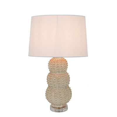 Sea Urchins Ceramic Table Lamp Cream