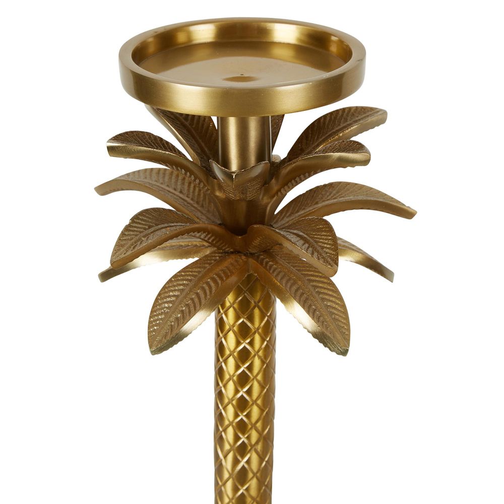 Raffles Palm Candle Stick Gold Small