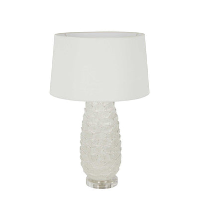 ThurnTree Coral Ceramic Table Lamp Base White