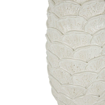 ThurnTree Coral Ceramic Table Lamp Base White