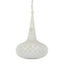 Triton Perforated Conical Pendant Light White