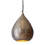 Taipan Perforated Teardrop Pendant Light Nickel