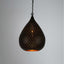 Taipan Perforated Teardrop Pendant Light Black