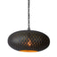 Viper Perforated Ellipse Pendant Light Black