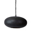 Viper Perforated Ellipse Pendant Light Black