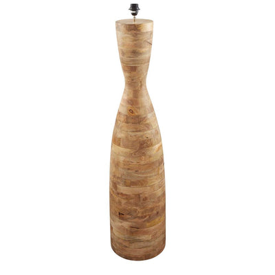 Esraj Base Only - Natural - Turned Wood Floor Lamp Base Only