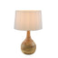 Sarod Turned Wood Table Lamp Dark Natural