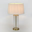 Iris Glass Table Lamp Base Aged Brass