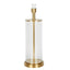 Iris Glass Table Lamp Base Aged Brass