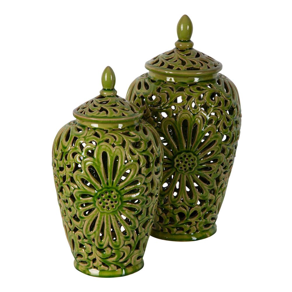 Positano Ginger Jar Small Green