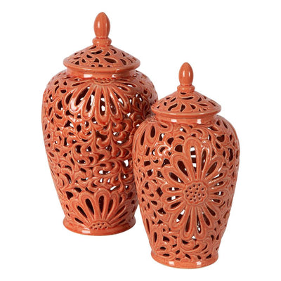 Positano Ginger Jar Large Orange