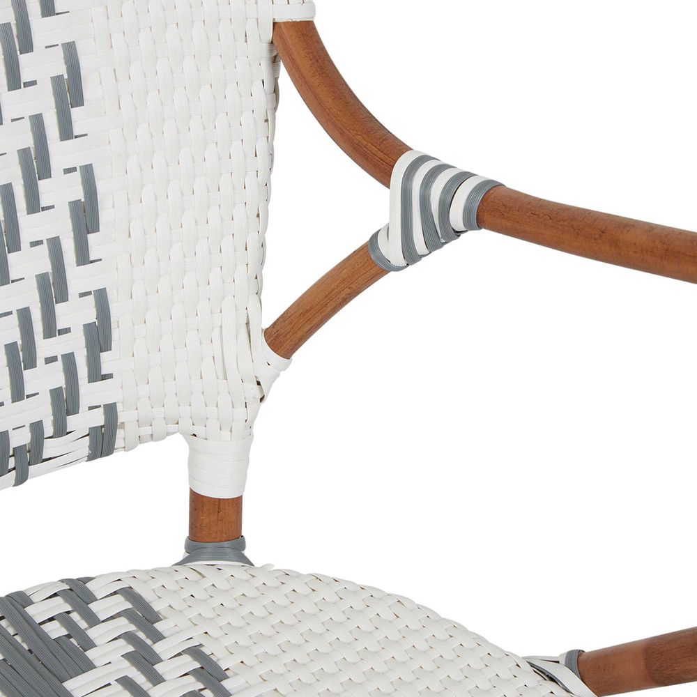 Tropez Rattan Chair Grey