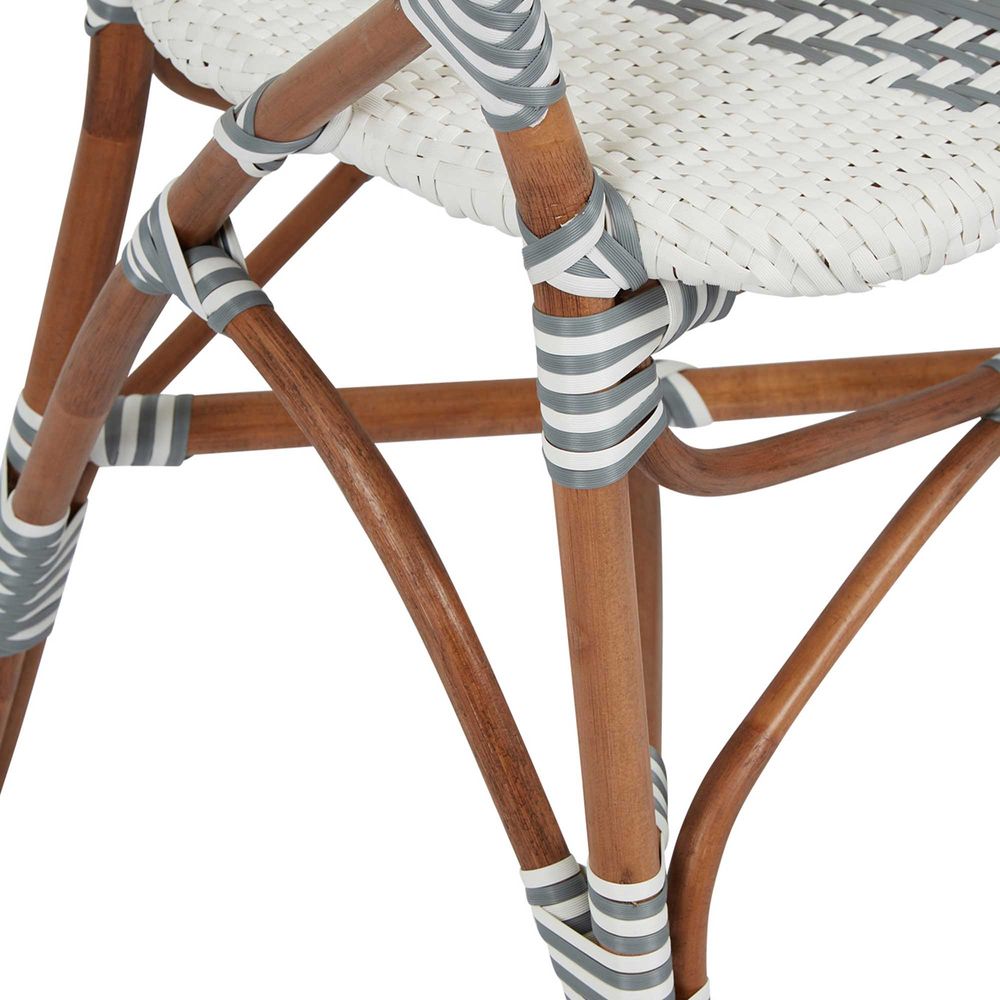 Tropez Rattan Chair Grey