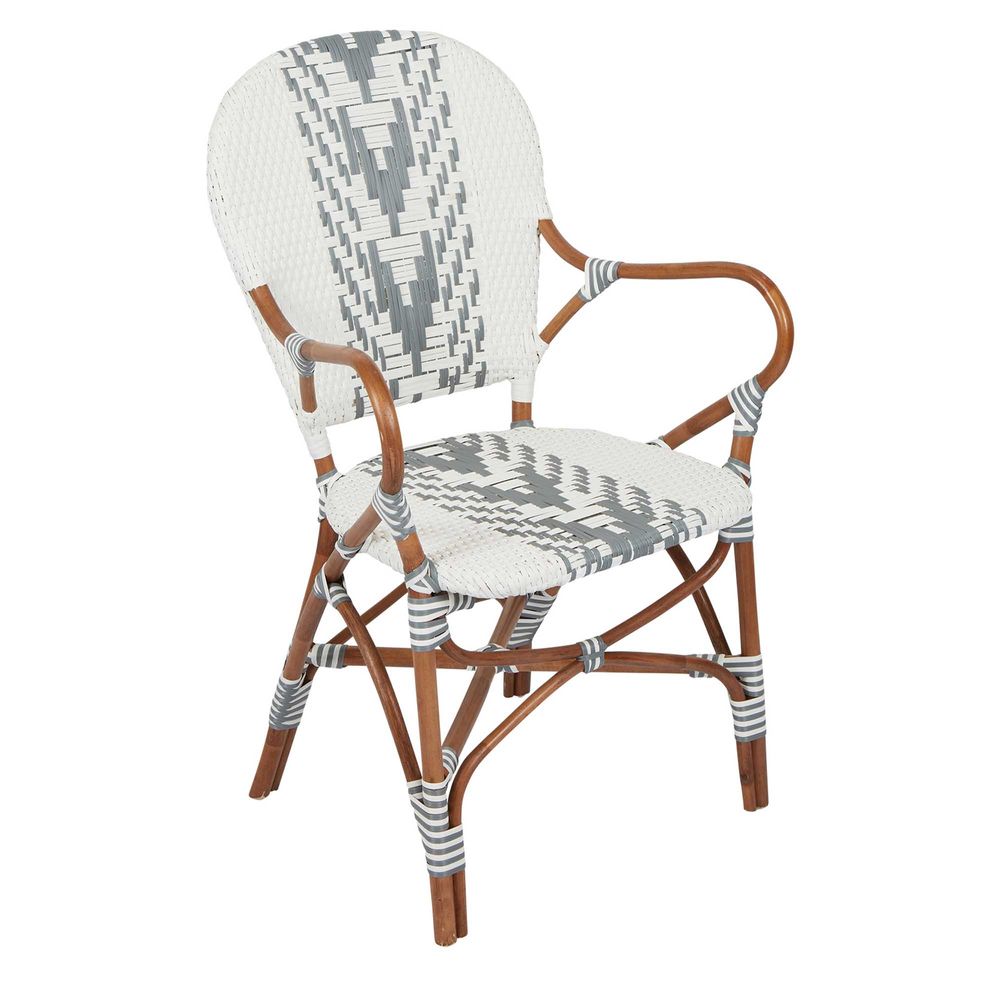 Tropez Rattan Chair Grey