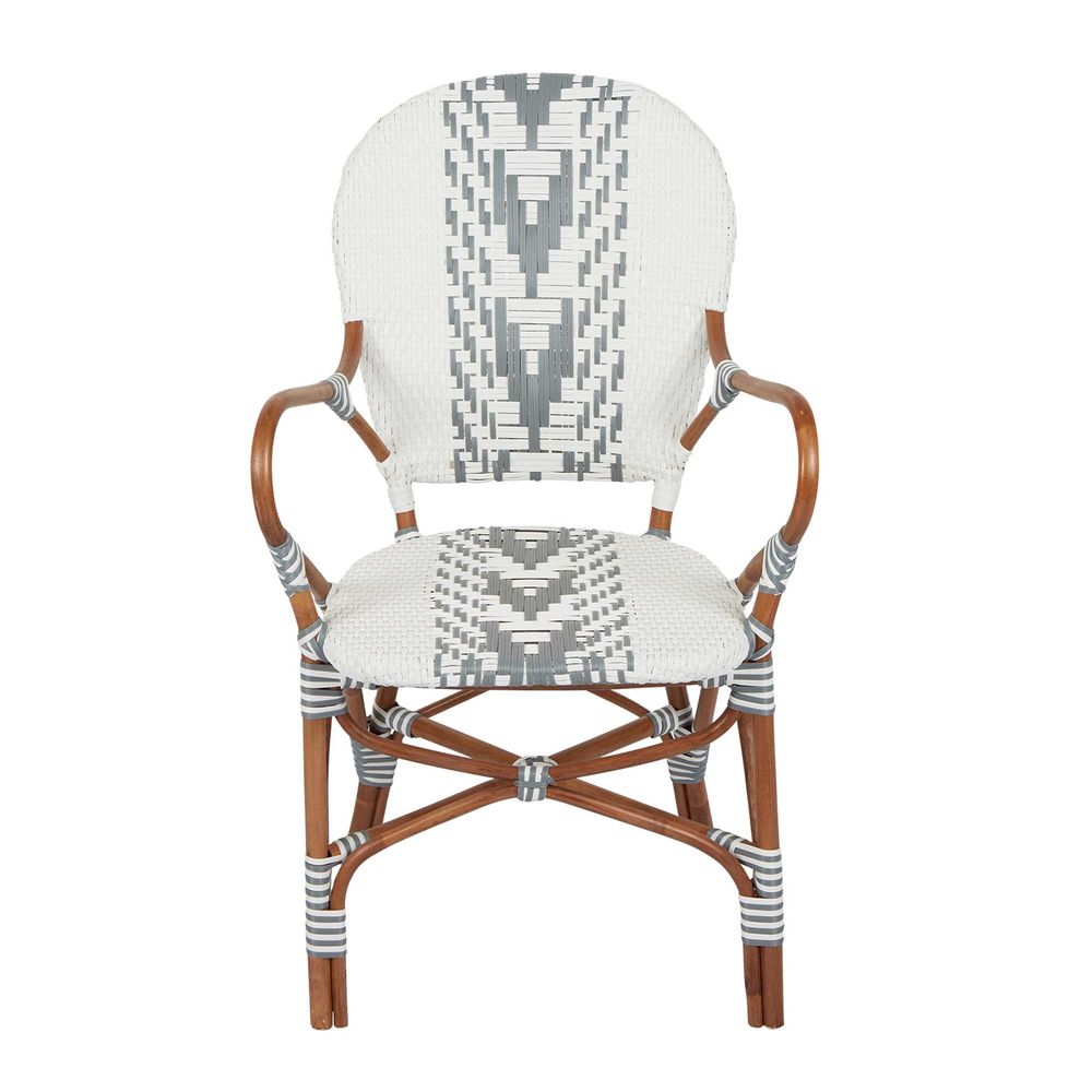 Tropez Rattan Chair Grey